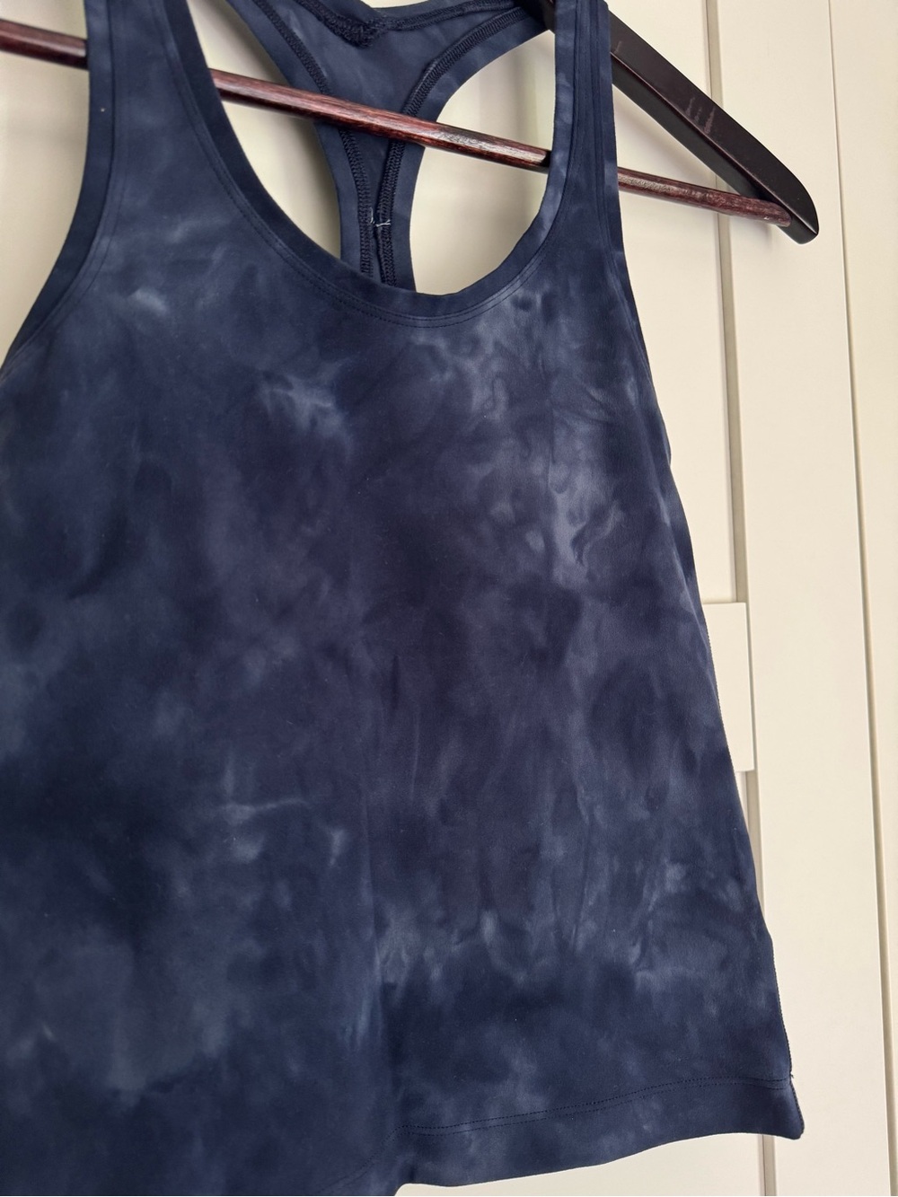 Lululemon Cool Racerback Tank Top Diamond Dye Asphalt Grey True Navy Size 2 - Picture 7 of 10